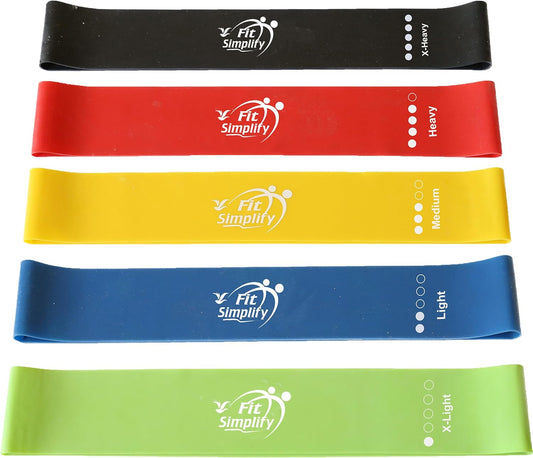 Exercise Resistance Loops (5-Pack) – Instruction Guide & Carry Bag Included 🧘